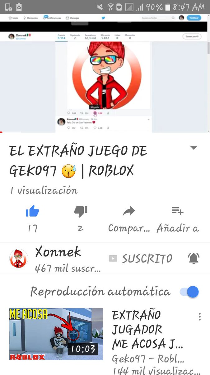 Xonnek Pa Twitter El Extrano Juego De Geko97 Roblox Https T Co Qq4q4gcnsd Via Youtube - juego de geko97 roblox xonnek no me da los robux Xonnek Pa Twitter El Extrano Juego De Geko97 Roblox Https T Co Qq4q4gcnsd Via Youtube - xonnek no me da los robux