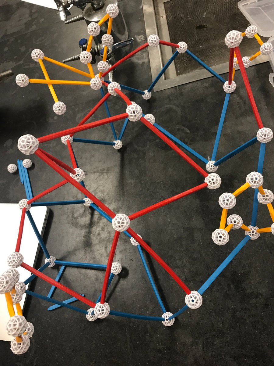 MLohrerNS201's tweet photo. @SamHammer I was the mastermind behind the piece for our group. I helped assemble the phosphate groups and connected the complex proteins throughout our bilayer. #trusttheprocess https://t.co/RZjYgOygBs