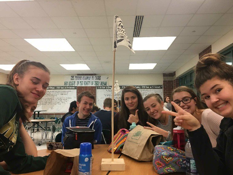 Trim 3 lunches!!  (adjustments possible, of course)  Go to Homeroom Monday morning.  Use that schedule to find when your 4th period teacher has lunch. 

Invite someone to join you for lunch.  Be aware of including others around you.

Thank you!!