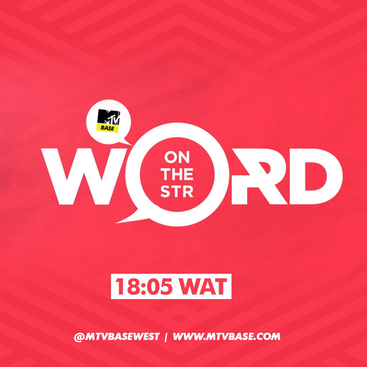 MTVBaseWest's tweet photo. #MTVBaseHighlights
16:00 Spanking New Premiere: 16:05 How Far Na
16:10 100% Naija
17:00 BASELINES 2.0
18:05 Word On The Street
18:30 TOP 5: #RetroBase https://t.co/dObYfrgxFe
