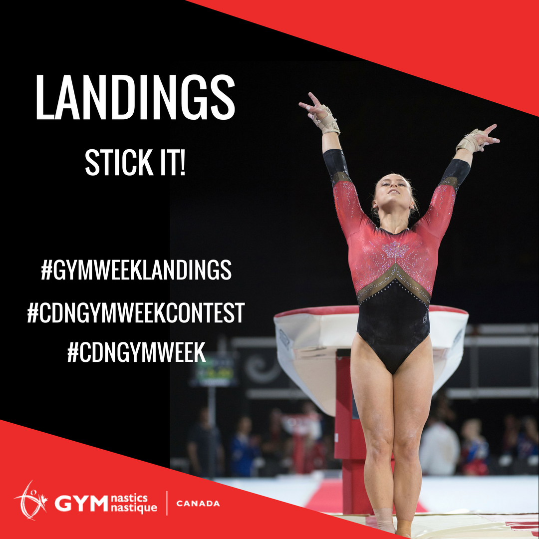 gymcan1's tweet photo. Day 4: Landings. Stick it like Ellie! #GymWeekLandings #CDNGymWeekContest #CDNGymWeek https://t.co/VNjMHGAOc4