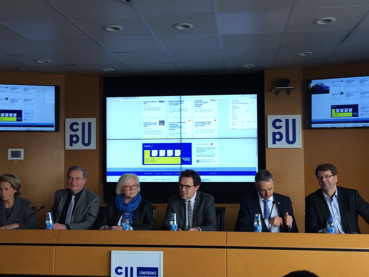 @CPUniversite <a href="/GillesRoussel/">Gilles Roussel</a> accueille les présidents des associations #CollTerr <a href="/Fnau_urba/">FNAU - Fédération des agences d’urbanisme</a> <a href="/AVUF_officiel/">AVUF</a> @l_AdCF <a href="/franceurbaine/">fr</a> <a href="/OlivierLandel/">Olivier Landel</a> <a href="/villesdefrance/">Villes de France</a> . Travailler ensemble pour nos #territoires  #Jeunesse #TransitionEnergetique #competences #mutualisations