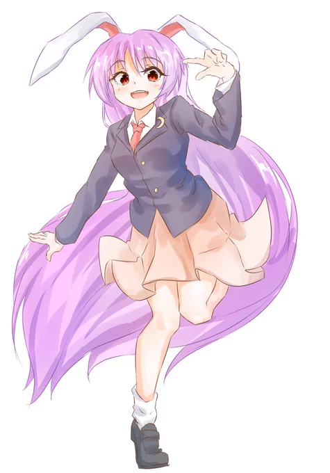 #深夜の真剣お絵描き60分一本勝負
鈴仙 