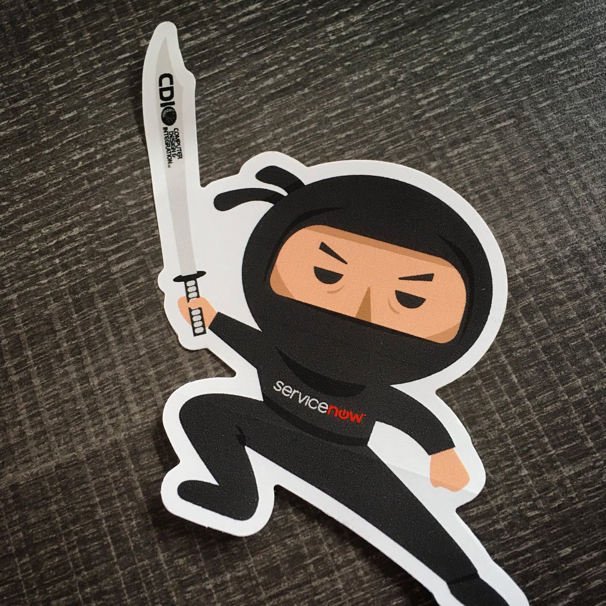 sussmanc's tweet photo. Check out these fun ninja 🗡 stickers we did for @cdillc! We love that we get to work on so many different kinds of projects. Never a dull moment in this office! #print #design #sticker #ninja #IT #tech #computer #servicenow #cdillc #creativeagency #designagency https://t.co/vf66x8E0By