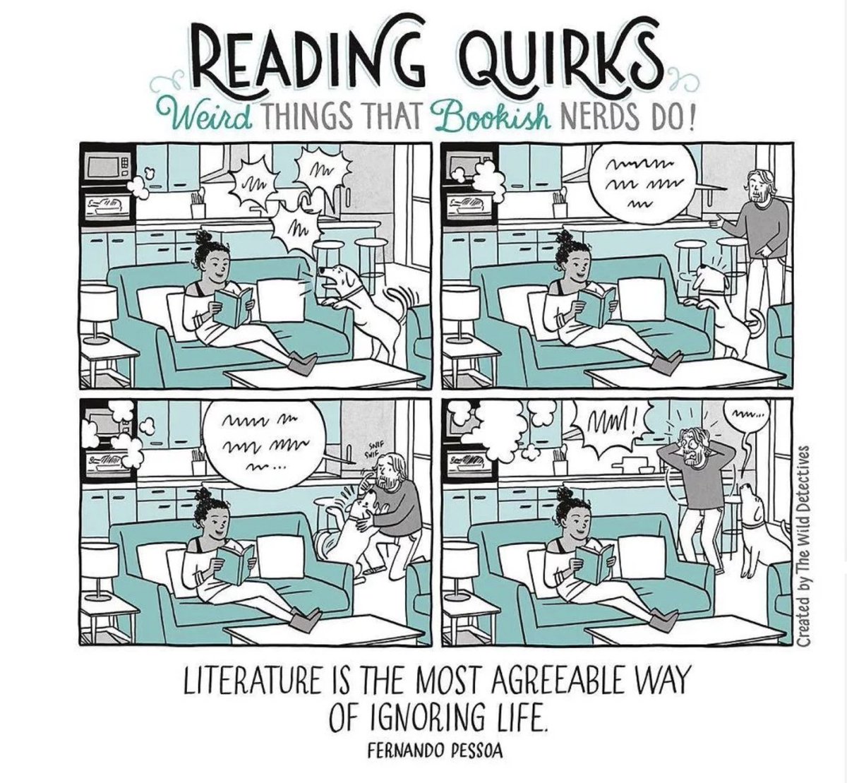 espacio_caotica's tweet photo. ¡Pero qué gran verdad! Siempre leer, sea como sea. 😍En @culturainquieta más viñetas de #ReadingQuirks: https://t.co/YvoMnex3Mv https://t.co/4VOm354xnT