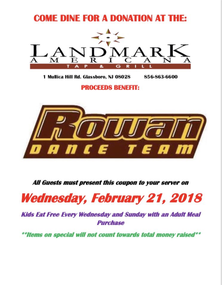 TODAY is the day!! All day fundraiser at Landmark for RUDT!! Please ask a dancer for a flyer if you are interested in helping us out!! We can’t wait to see you there! 💛