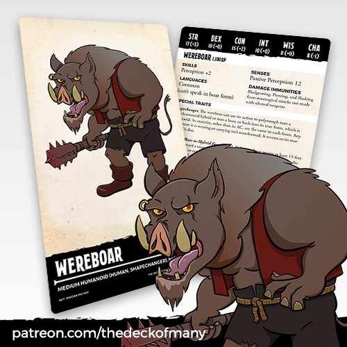 Werebear Stat Block Werebear Dnd 5e Stat Block