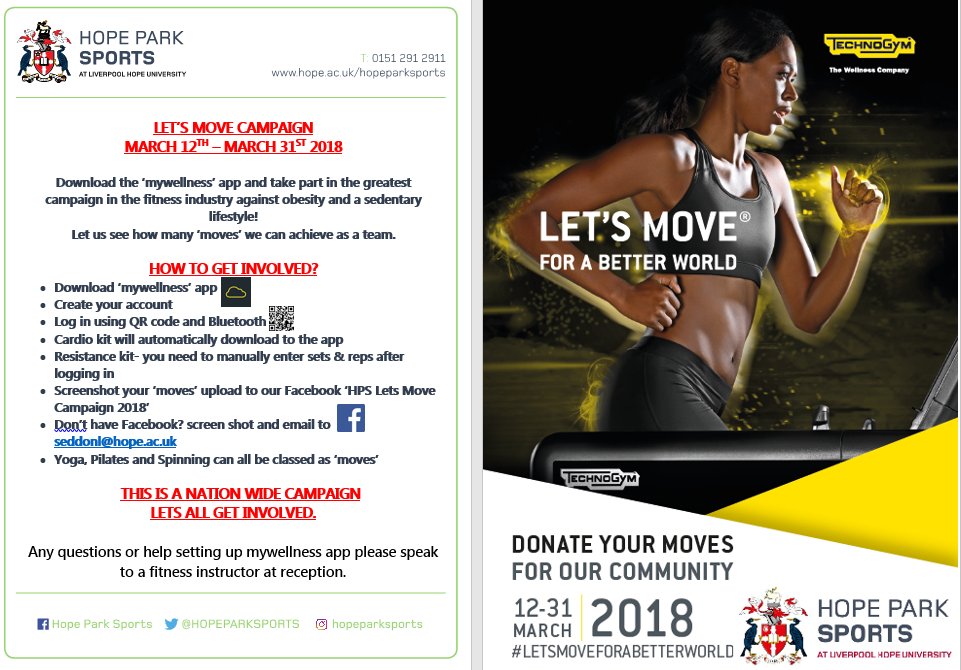 Hello 
We are taking part in an great campaign within the fitness industry to try and help fight obesity and sedentary lifestyles. 
Please see below details of the campaign. The campaign will run from 12-31st March 2018
This is a nation wide campaign lets all get involved !!