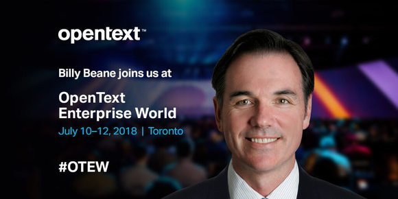 TFCain's tweet photo. Another great speaker for Enterprise World 2018 - Moneyball legend Billy Beane! Will you be joining us in Toronto? #OTEW https://t.co/PbZxuWWRrj https://t.co/qSS05z2GiS