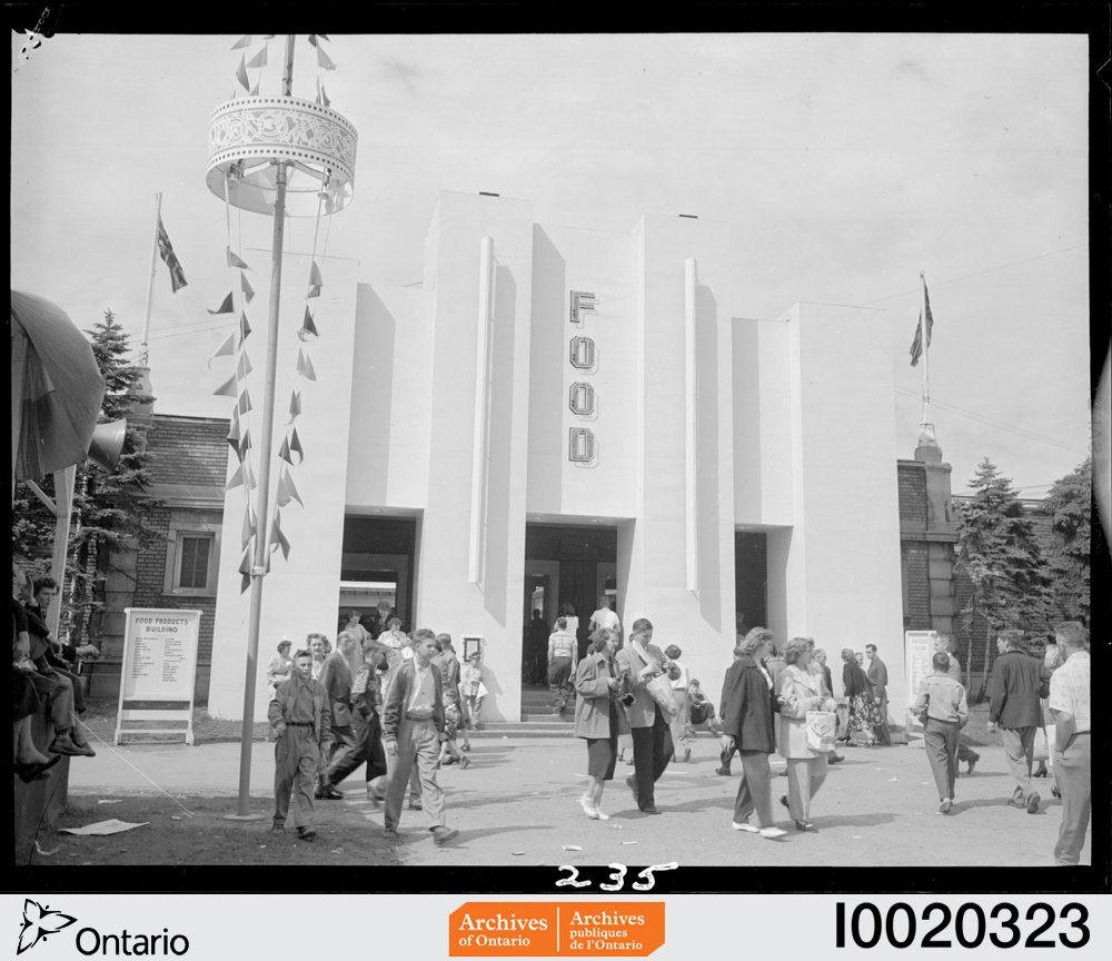 ArchivesOntario's tweet image. #OntarioHeritageWeek #FunFoodFact: each year, more than 1 million people visit the @TorontoStar Food Building @LetsGoToTheEX for a taste of international cuisines. @ONheritage