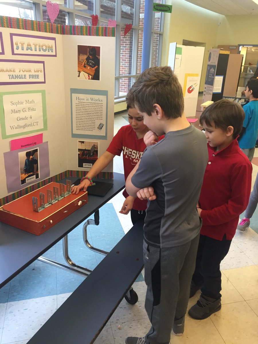 karenripa50's tweet photo. Mary Fritz School showcases their inventions!@CTGifted @CT_Invent @SalMenzo @YalesvilleElem @STEPDAG https://t.co/ULBOuE6D4S