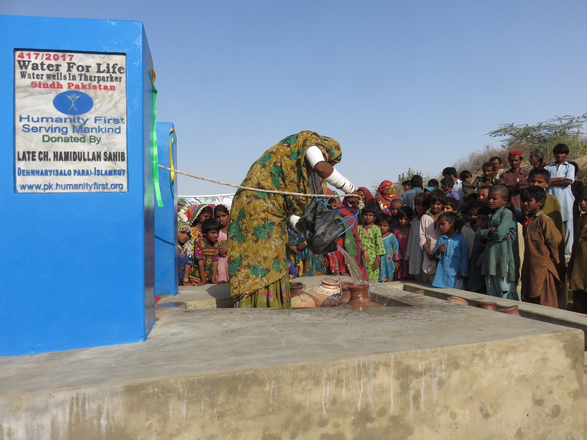 PKHumanityFirst's tweet photo. Here are a few photos of wells number 377 and 378 being inaugurated! Congratulations to the Operations Team! https://t.co/gtozs95MqH