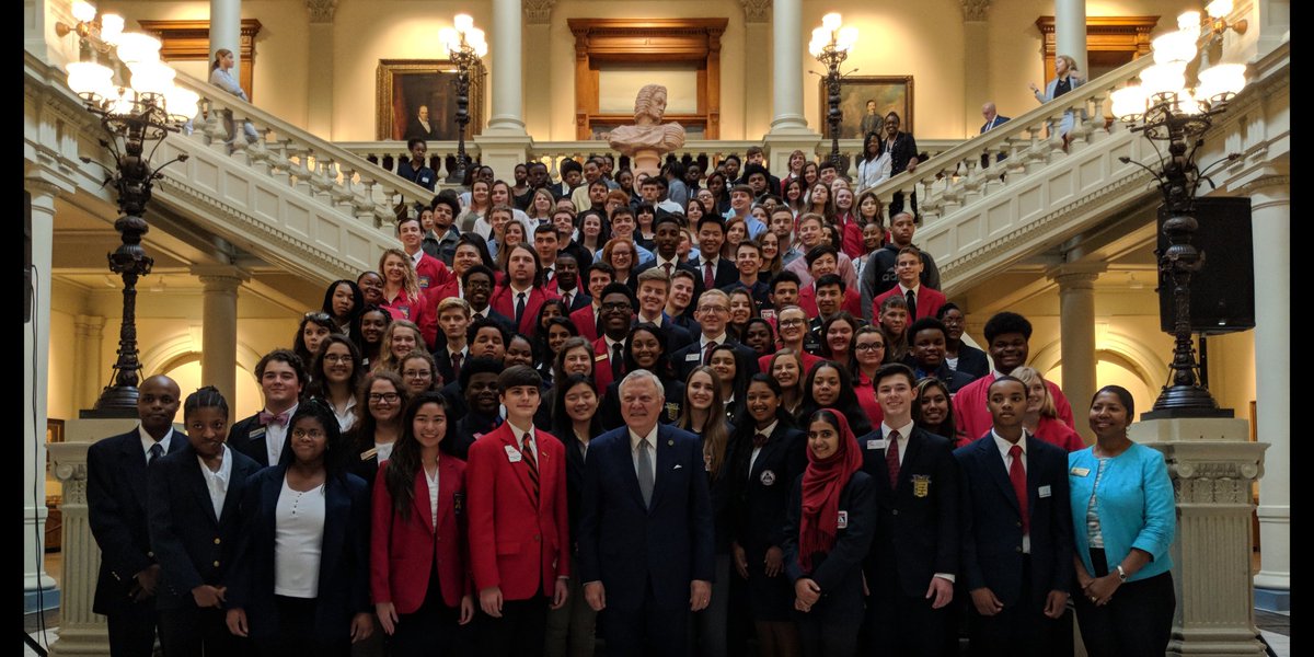 CTSO Day at the Capitol w/ <a href="/GovernorDeal/">Former Gov. Nathan Deal</a> ! <a href="/FloydCCA/">Floyd County CCA</a> <a href="/FloydCoSchools/">Floyd County Schools</a> <a href="/SkillsUSAGA/">SkillsUSA Georgia</a>