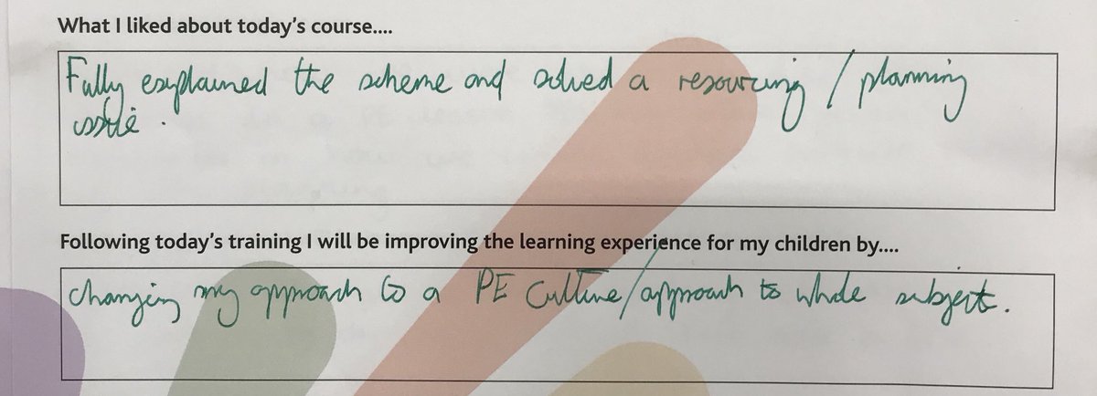 advocacy_pe_'s tweet photo. Staff from @St_MarysPrimary raring to go after a day of @Create_Dev #realPE #InSchoolSupport a hands on approach and seeing #realPE in action has reassured these staff memebers thatvthey arevthe right people to teach their pupils #outstandingPE https://t.co/Eeue9AtCkT