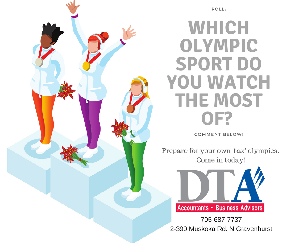 Every morning our associates are always a buzz about the latest medals in the Olympics. Katrina loves watching skating... 'allll the skating' and Crispin doesn't have a favourite sport but loves watching Canada do well in any of them. Which olympic sport do you watch the most of?
