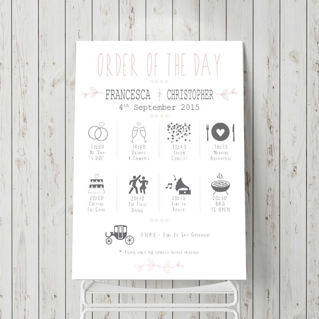 WIN! It's ✨ giveaway ✨ time! We've partnered with @prezola to give one lucky follower a personalised A2 wedding timeline sign worth £75! Head over to our Instagram to see how to enter! #win #competition #giveaway