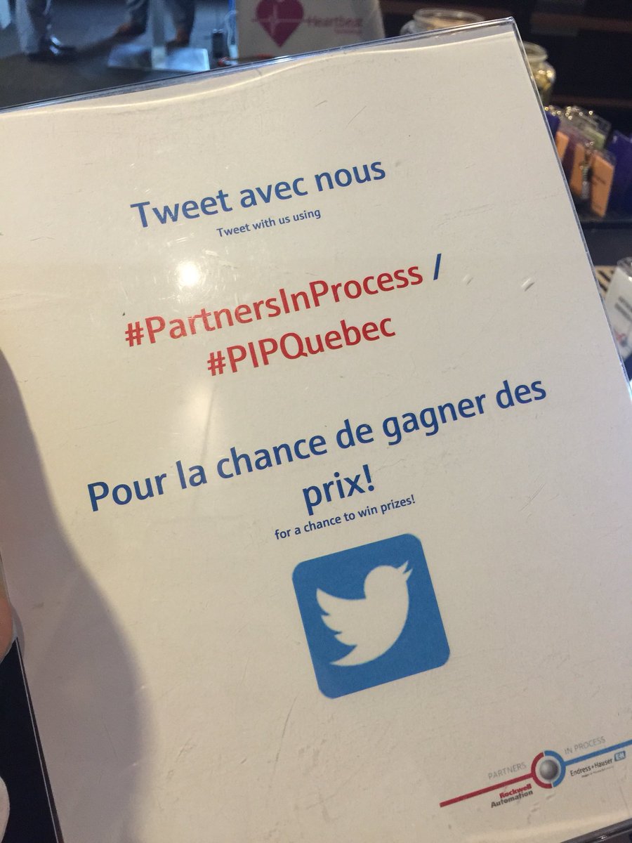 Endress_CA's tweet photo. Question #2: What is the main topic of today’s #PartnersInProcess event? First person to tweet us from the show with the correct answer wins! #PIPQuebec #PartnersInProcess https://t.co/geAE0CkApK