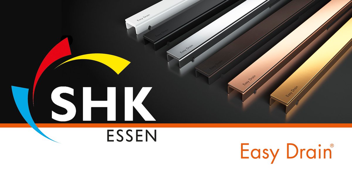 EasyDrainNL's tweet photo. Benieuwd naar onze Easy Drain noviteiten? Bezoek ons dan tijdens de SHK in ESSEN. De grootste installatievakbeurs in Duitsland #easydrain #installatie #beurs #sanitair #shk #shkessen https://t.co/VdpWoBaexP
