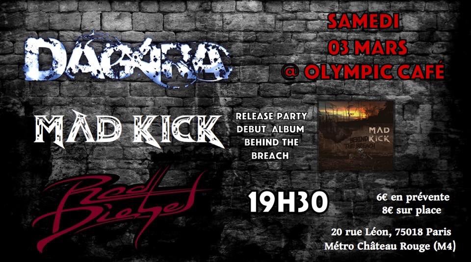 DagaraOfficial's tweet image. Next concert ! Saturday 3rd of march at @olympiccafeparis with @mad_kick_band and @red.diesel.officiel 🤘!
#dagara #nextconcert #paris #madkick #reddiesel #olympiccafe #releaseparty #show #live #bethere #concert #showfromhell