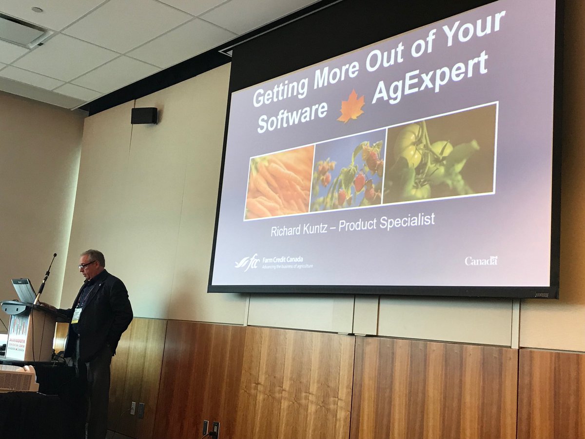 Getting More from AgExpert and @RichardKuntz <a href="/FCCAgExpert/">FCC AgExpert</a>  at the Ontario Fruit &amp; Vegetable Conference!