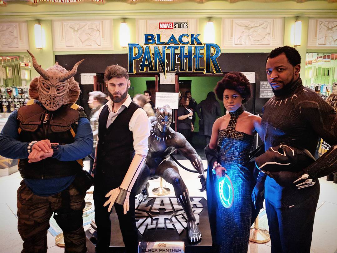 #BlackPanther cosplay communities are 🔥! Welcome to Wakanda @mamaayi1, @usualrangers6 & @ugo_ano. #WakandaWednesday