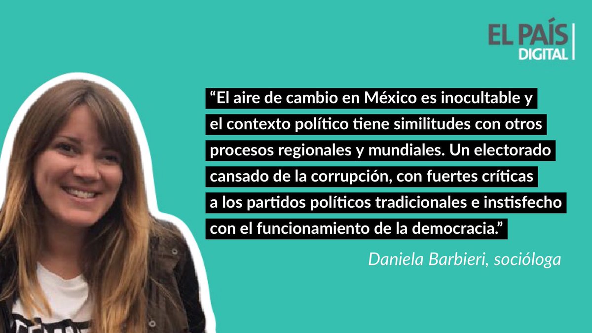 ElPaisDigitalOK's tweet photo. OPINIÓN | Elecciones en México: entre la continuidad o el cambio político. Por @Barbieridani https://t.co/j0XEjY5bQ5 https://t.co/MXmlvoESN7