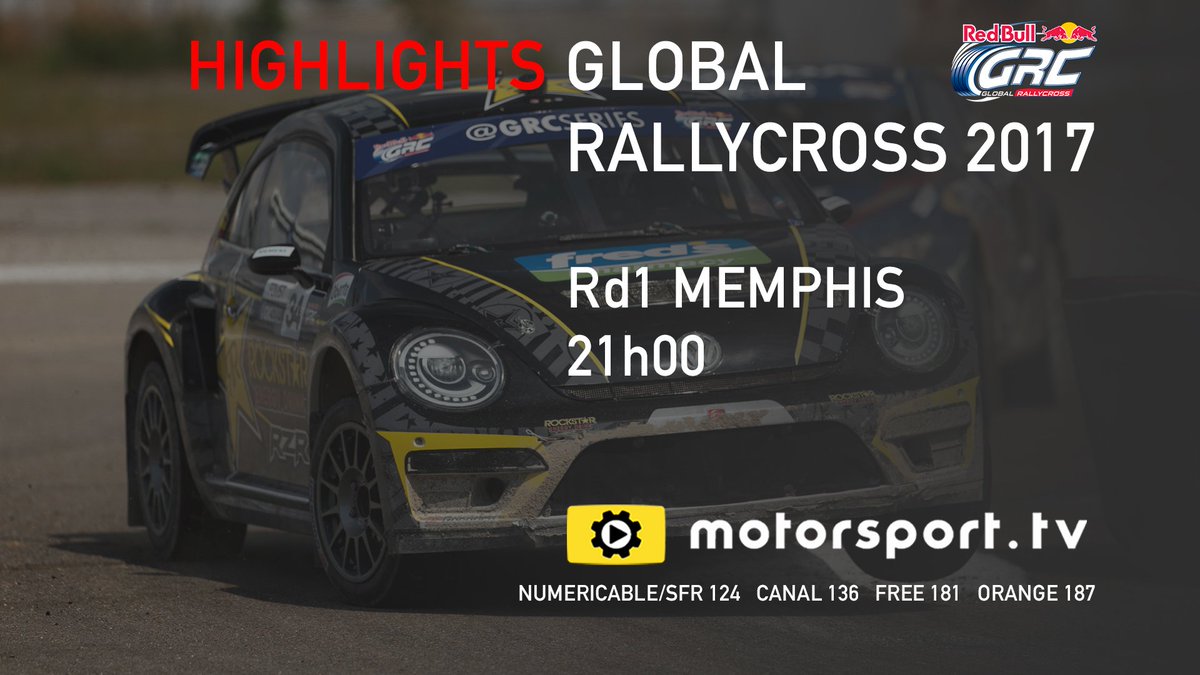 Amateurs de #Rallycross rendez-vous dans 30 minutes sur Motorsport.tv pour suivre la diffusion du #GlobalRallycross 2017 ! Première manche : #Memphis International Raceway !

@GRCseries <a href="/GRCseries_FR/">Red Bull GRC (FR)</a> @RaceMIR #MotorsportTV #GRC #MemphisRaceway