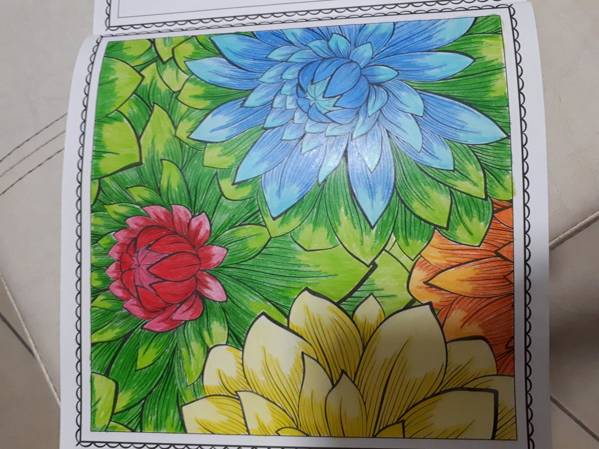 My first coloring book creation! Not bad - if I may say so. Harhar! 

#blossommagic