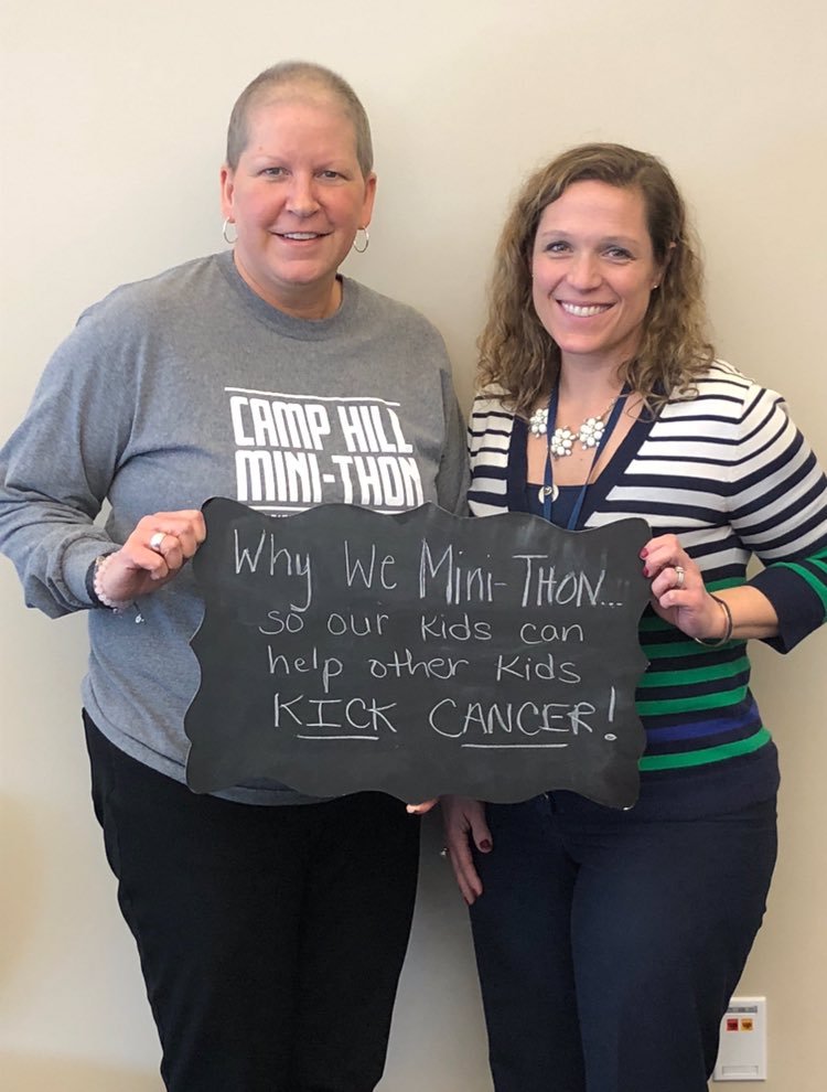 CHminiTHON's tweet photo. #WhyWeMiniTHONWednesday from our Eisenhower and Hoover principals, Dr. Fauser & Mrs. Czarnecki ❤️🎗 https://t.co/OZuUCqOngx