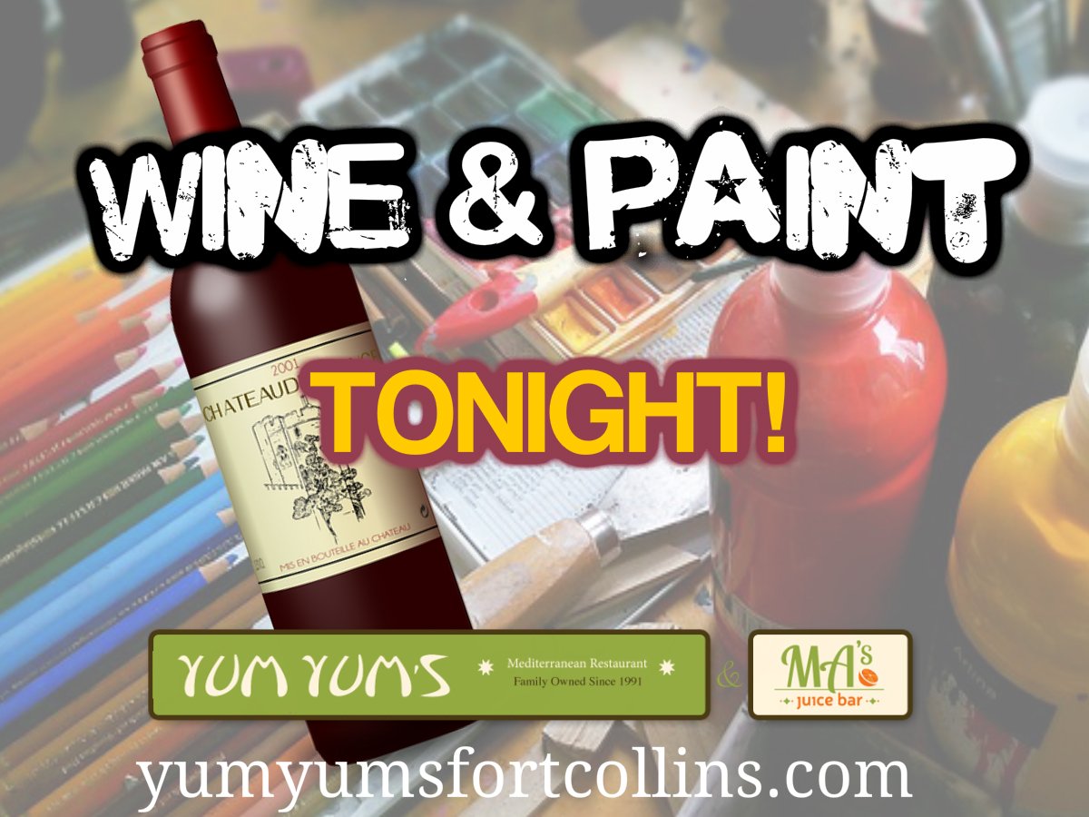 SugarBEECopy's tweet photo. #FOCO WE GOT YOUR CRAFTY WAY TO EXPRESS YOUR CREATIVITY! #NOCO
@CSUAlumni @CSU @CSURamClub @fortcollinsgov @FORTCOLLINS @YUMYUMS #WINEnPAINTING https://t.co/WmMiv6iKq3