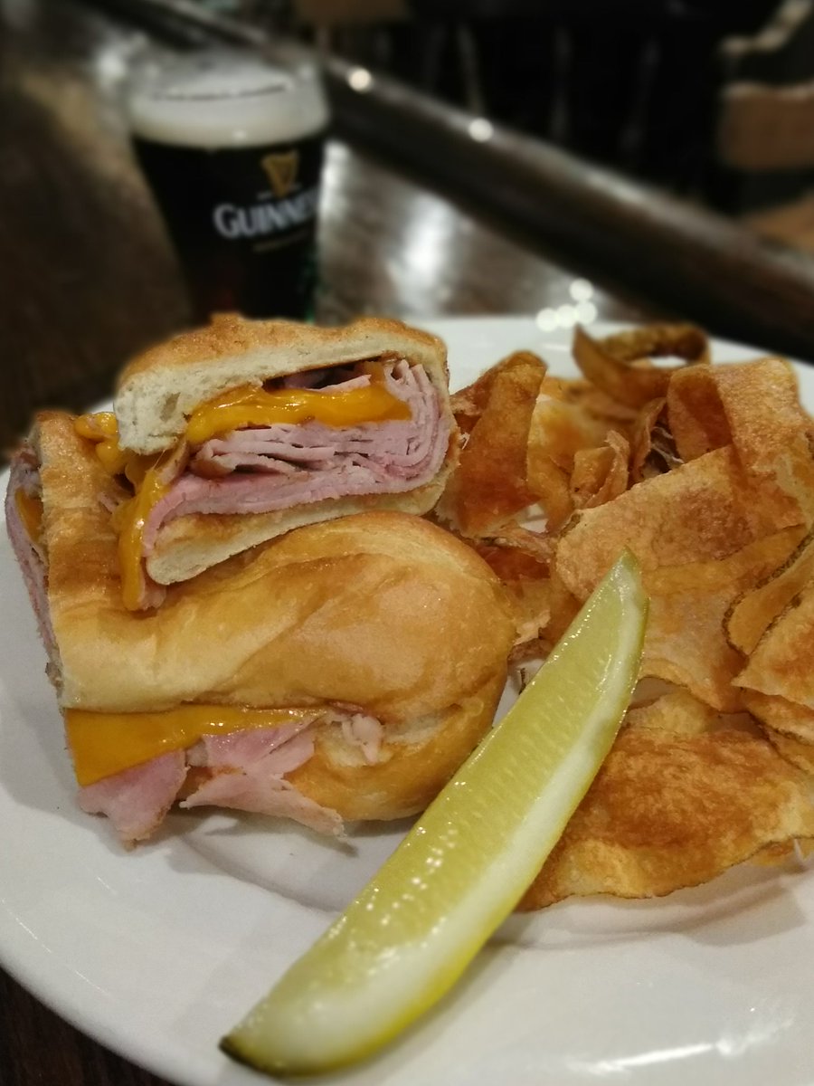 RareOldePub's tweet photo. $7 lunch special! Hot ham and cheese sandwich with crisps! Lunch from 11-3 daily #rvadeals #rvalunch #rvadine https://t.co/4bbCdAJ45N