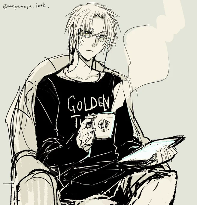 【落書き】休日のはがね
なんとなくだけどダブダブの微妙なシャツをきてコーヒー飲みながら休日も仕事のデータ見てそう
仕事が趣味すぎて他の趣味があまりなさそう感ある 