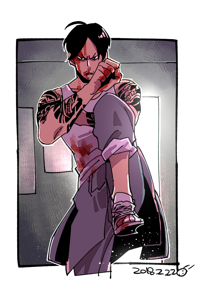 古池や蛙飛び込む猫飯屋 らくがき 外見至上主義 バスコ というわけで色々調整したり色々足したりしてムエタイの構えっぽいバスコ 惚れるわマジ