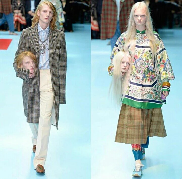 どういうこと？ｗGUCCIの秋冬新作に「自分の生首」と「第三の目」？ww