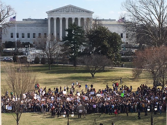 Gun control protest at the US Capitol 2/21