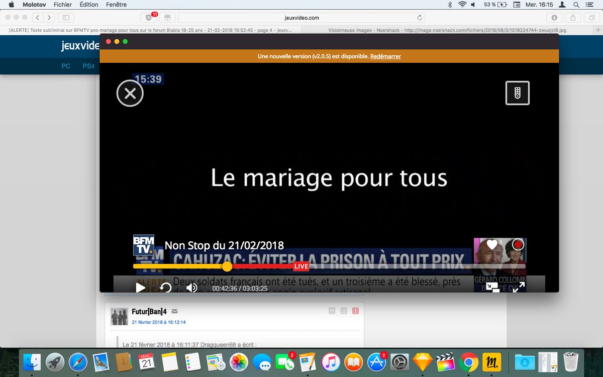 GregoireRolandI's tweet photo. "Le #mariage pour tous" affiché sur la chaîne d'information #BFMTV ? Erreur de montage ? ou message #subliminal ? @BFMTV #GPHNews https://t.co/LdvPnWovGP