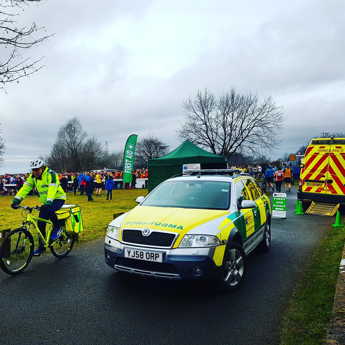 1stplusmedical's tweet photo. The Event Medical Team covering a Half Marathon at the weekend.

https://t.co/N94iEFnbfu

#eventmedic #Ambulance #FirstAid #HalfMarathon https://t.co/NqtKsY3UTx
