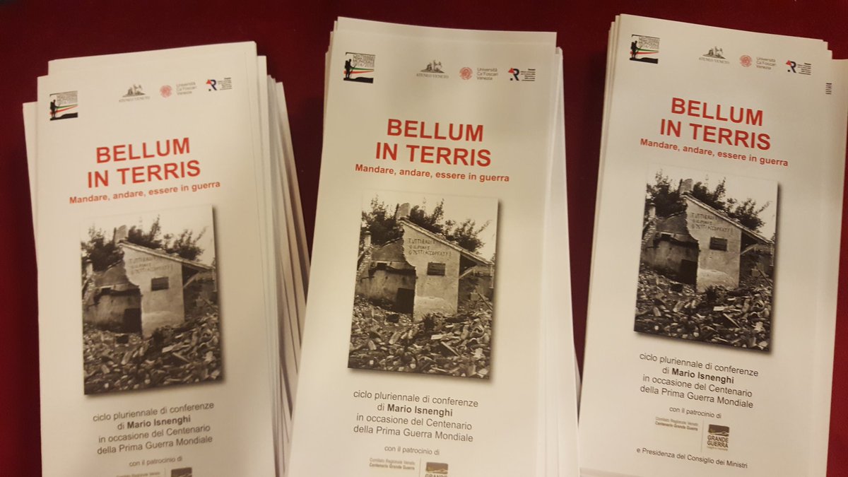 AteneoVeneto's tweet photo. Si parte! Ultimo ciclo di lezioni con Mario #Isnenghi. #Belluminterris #grandeguerra https://t.co/YAeApOn361
