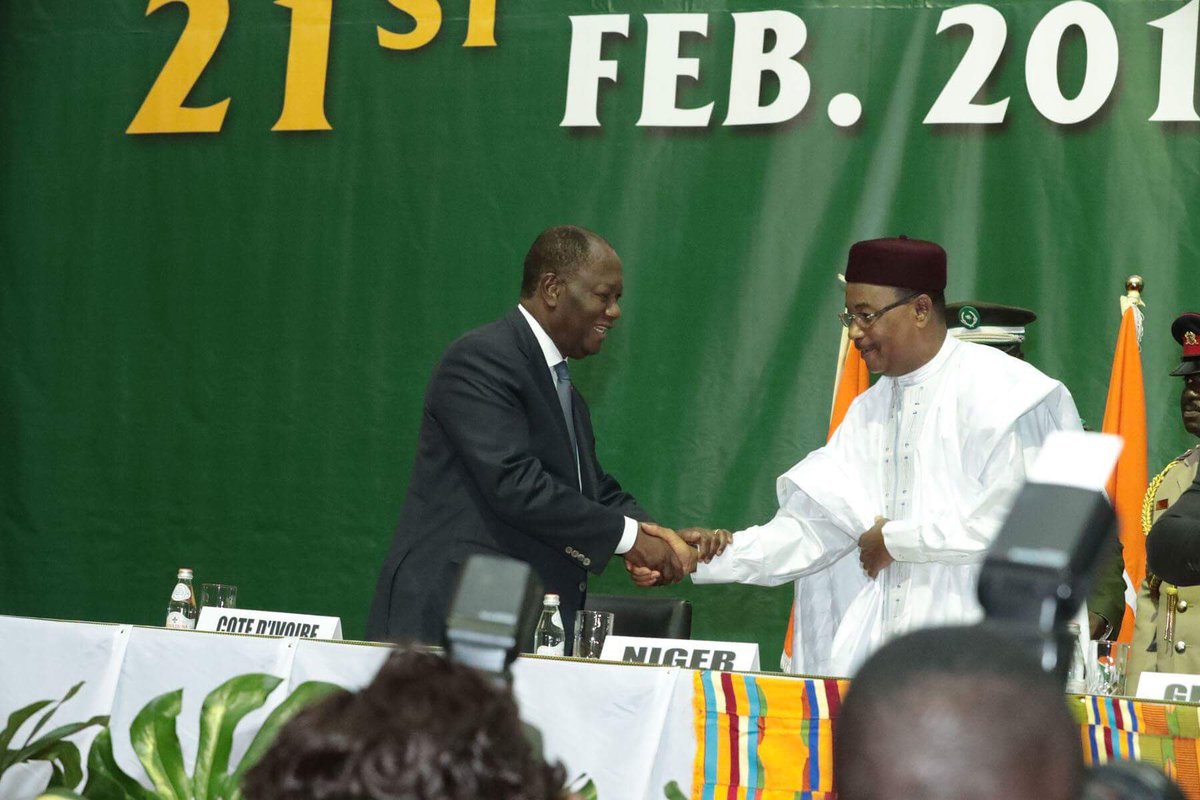 AOuattara_PRCI's tweet image. J’ai pris part, dans la matinée de ce mercredi 21 février 2018, à Accra (Ghana), à la cérémonie d&apos;ouverture de la cinquième réunion de la Task force Présidentielle sur le programme de la monnaie unique de la #CEDEAO.