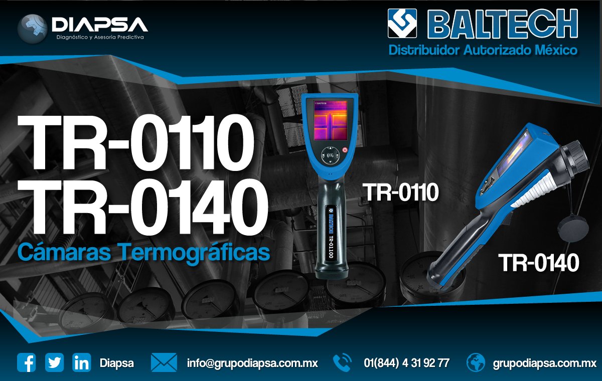 DIAPSA1's tweet photo. #Diapsa #Baltech #NuevosProductos #DistribuidorAutorizado Conoce nuestra nueva línea de cámaras termográficas Baltech TR-0110 y TR-0140. Consulta más información en https://t.co/YgklwzyeZM https://t.co/O6AvxFUEn5