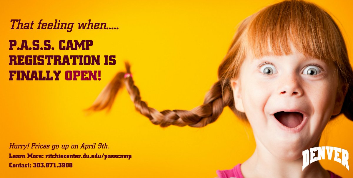 RitchieCenter's tweet image. Calling all #Denver parents! P.A.S.S. Camp registration is OPEN: ritchiecenter.du.edu/youth/pass-cam… #summer #camp #parents #PASSCAMP