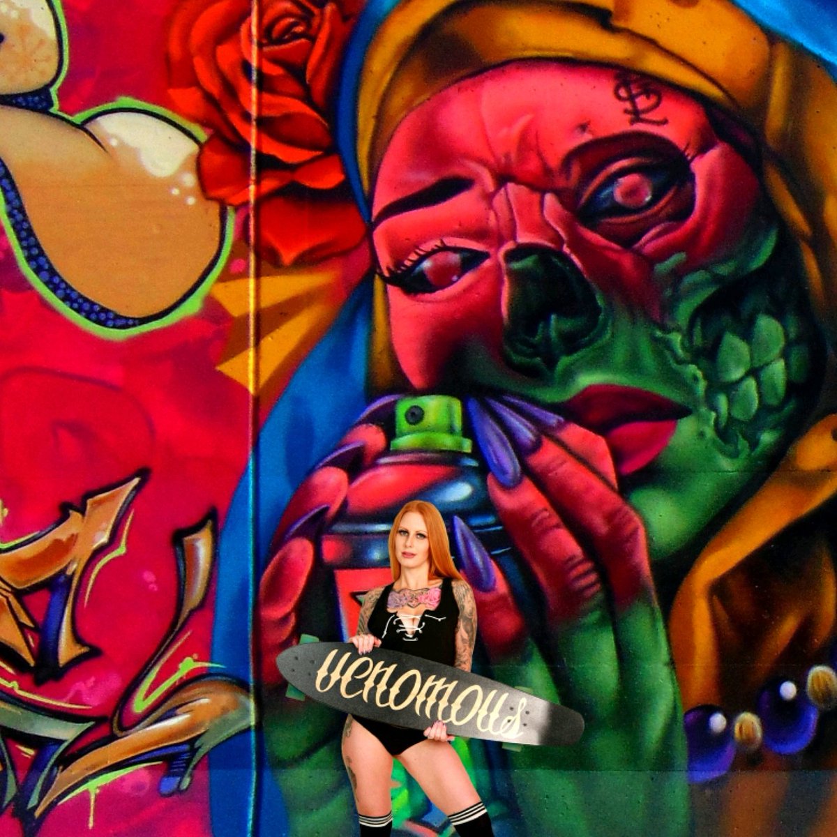 Jammie Sedor slaying with a Venomous Longboard. 🤘🤘