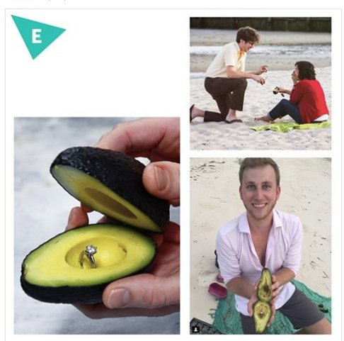 Last Trend: In America le proposte di matrimonio si fanno al sapore di #avocado. 🥑
Volete dichiararvi al vostro amore eterno? Mettete un anello dentro un avocado, e sarà: #GUACAMORE 👰🏻
Ma che sia amore eterno, altrimenti c'è bisogno di un avvoca-to! 👨🏻‍⚖️😂
#creativemedia