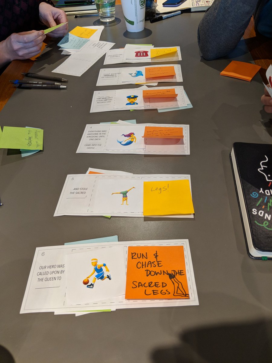 MrHiltz's tweet photo. Collaborative emoji story writing with version control #ocdsblearns #unpluggedthinking how might this look in your classroom? https://t.co/GNjmbTfq1h