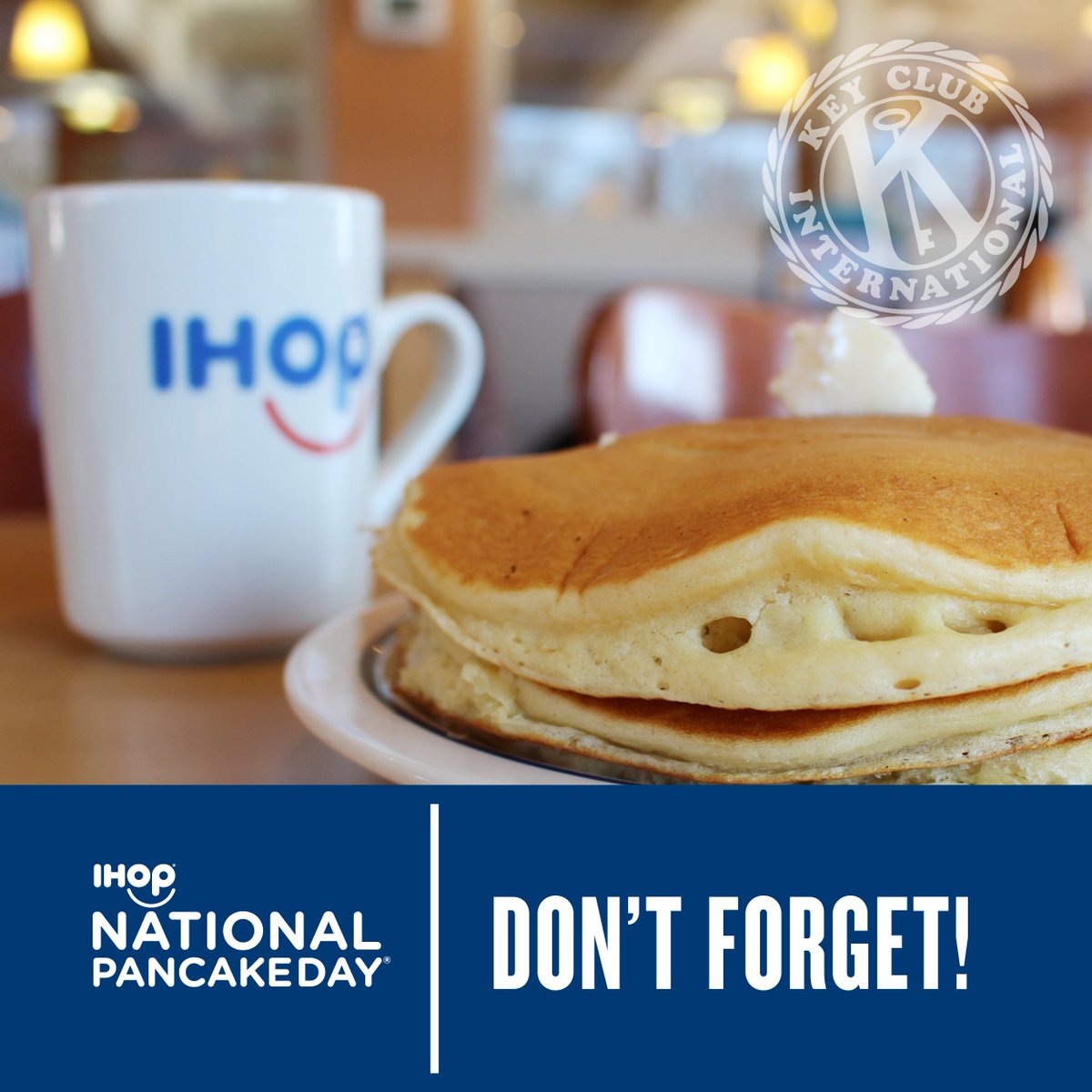keyclub's tweet image. It's coming next week! Join members around the world to support @IHOP® National Pancake Day on February 27. 🥞➡️ kiwanis.org/npd