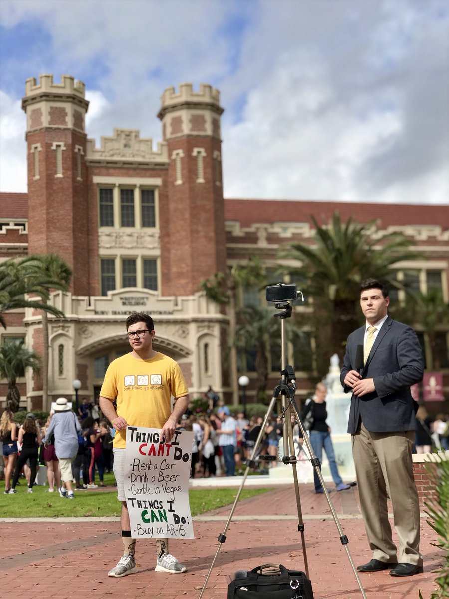 byrd_nick's tweet photo. Today students, teachers, administrators, families, and survivors gathered at @floridastate, marched to the #FloridaStateCapitol, and rallied in support of preventing #gunViolence. Thanks to @FLCoPreventGV and @LWVFlorida for organizing peaceful protest! #NationalSchoolWalkout https://t.co/B9EqjUIUfS