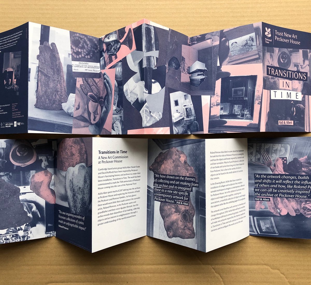 Gareth_Wild's tweet photo. our new concertina leaflets ready for @aidandabet residency ‘Transitions in Time’ at Peckover House this weekend @PeckoverHouseNT @trustnewart @East_England_NT #transitionsintime https://t.co/ZoKL0jNmTO