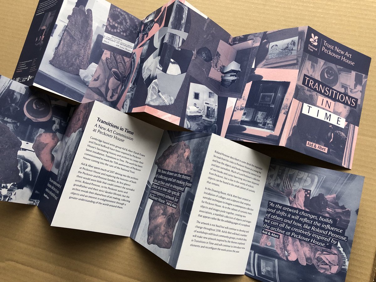 Gareth_Wild's tweet photo. our new concertina leaflets ready for @aidandabet residency ‘Transitions in Time’ at Peckover House this weekend @PeckoverHouseNT @trustnewart @East_England_NT #transitionsintime https://t.co/ZoKL0jNmTO