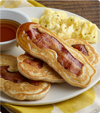 Krusteaz's tweet photo. Bacon Pancake Dippers are the perfect sharable #BreakfastNight addition! https://t.co/PitTPY6Uv5 #Krusteaz https://t.co/7eKEJjYoGd