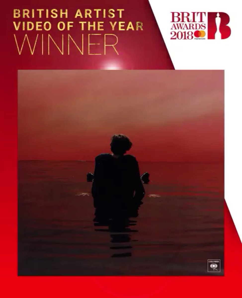 PopCrave's tweet photo. Congratulations to Harry Styles on winning British Artist Video of the Year! #BRITs https://t.co/zIOSDoUqhY